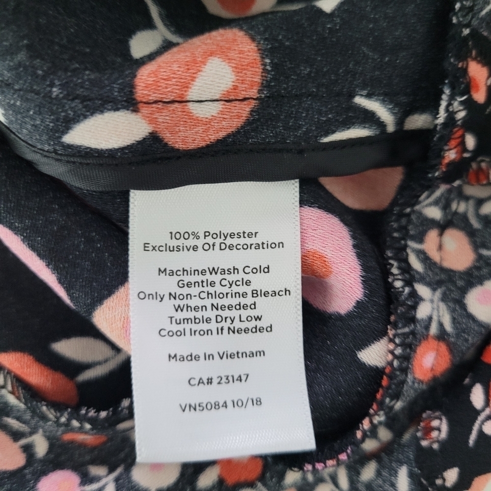 Talbots floral fit and flair dress - Picture 7 of 13